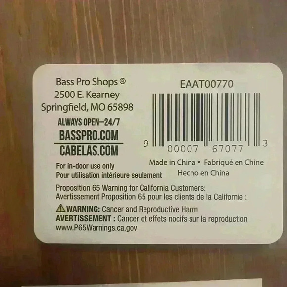 Bass Pro Shops December Wall Hanging Countdown Wooden Calendar Brand New - Picture 3 of 3